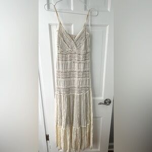 Maxi dress with spaghetti straps!
